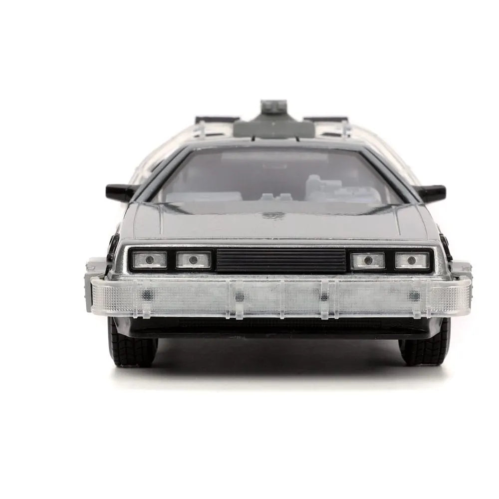 Back to the Future Hollywood Rides Diecast Modell 1/24 Back to the Future 1 Time Machine - Smalltinytoystore