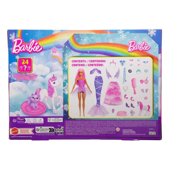 Barbie Adventskalender mit Puppe Fantasy - Smalltinytoystore