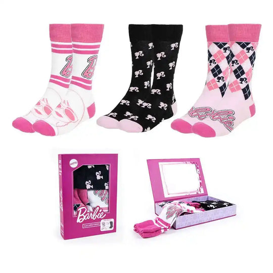 Barbie Socken 3er-Pack 36-43 - Smalltinytoystore