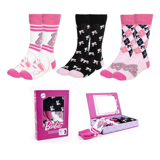 Barbie Socken 3er-Pack 36-43 - Smalltinytoystore