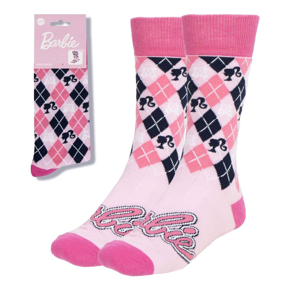 Barbie Socken Logo Pink 36-43 - Smalltinytoystore