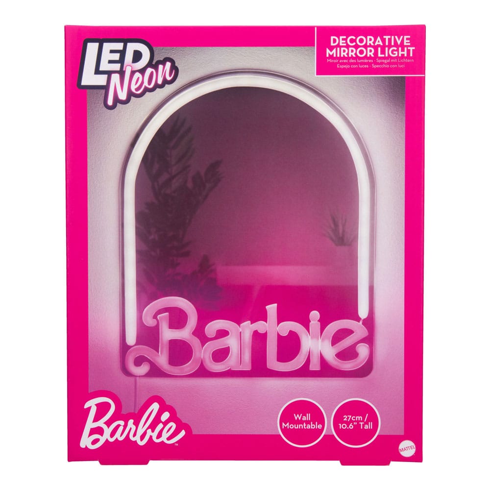 Barbie Wand-Spiegel Neon 27 cm - Smalltinytoystore