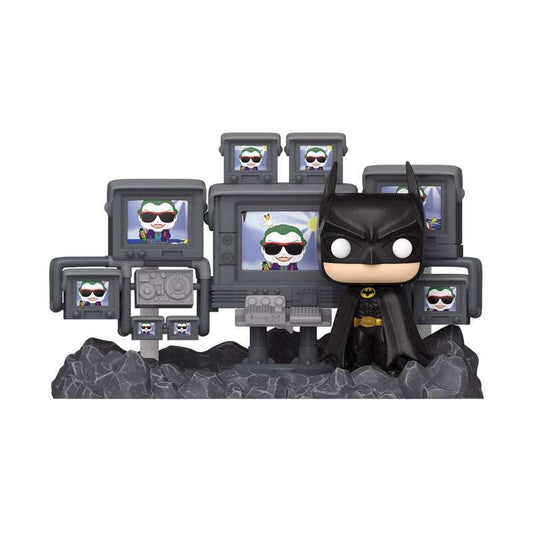 Batman 85th Anniversary POP Moments Deluxe Vinyl Figuren Batman in Batcave 9 cm - Smalltinytoystore