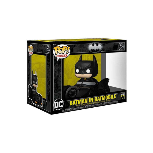 Batman 85th Anniversary POP! Rides Deluxe Vinyl Figur Batman w/Batmobi 9 cm - Smalltinytoystore