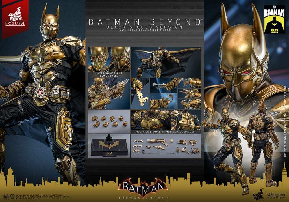 Batman Arkham Knight Videogame Masterpiece 1/6 Batman Beyond (Black & Gold Version) HOT TOYS - Smalltinytoystore