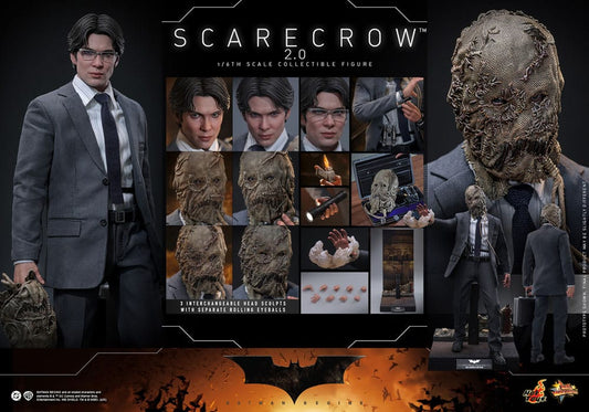 Batman Begins Movie Masterpiece Actionfigur 1/6 Scarecrow 2.0 HOT TOYS - Smalltinytoystore