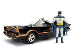 Batman Diecast Modell 1/24 1966 Classic TV Series Batmobil mit Figur - Smalltinytoystore