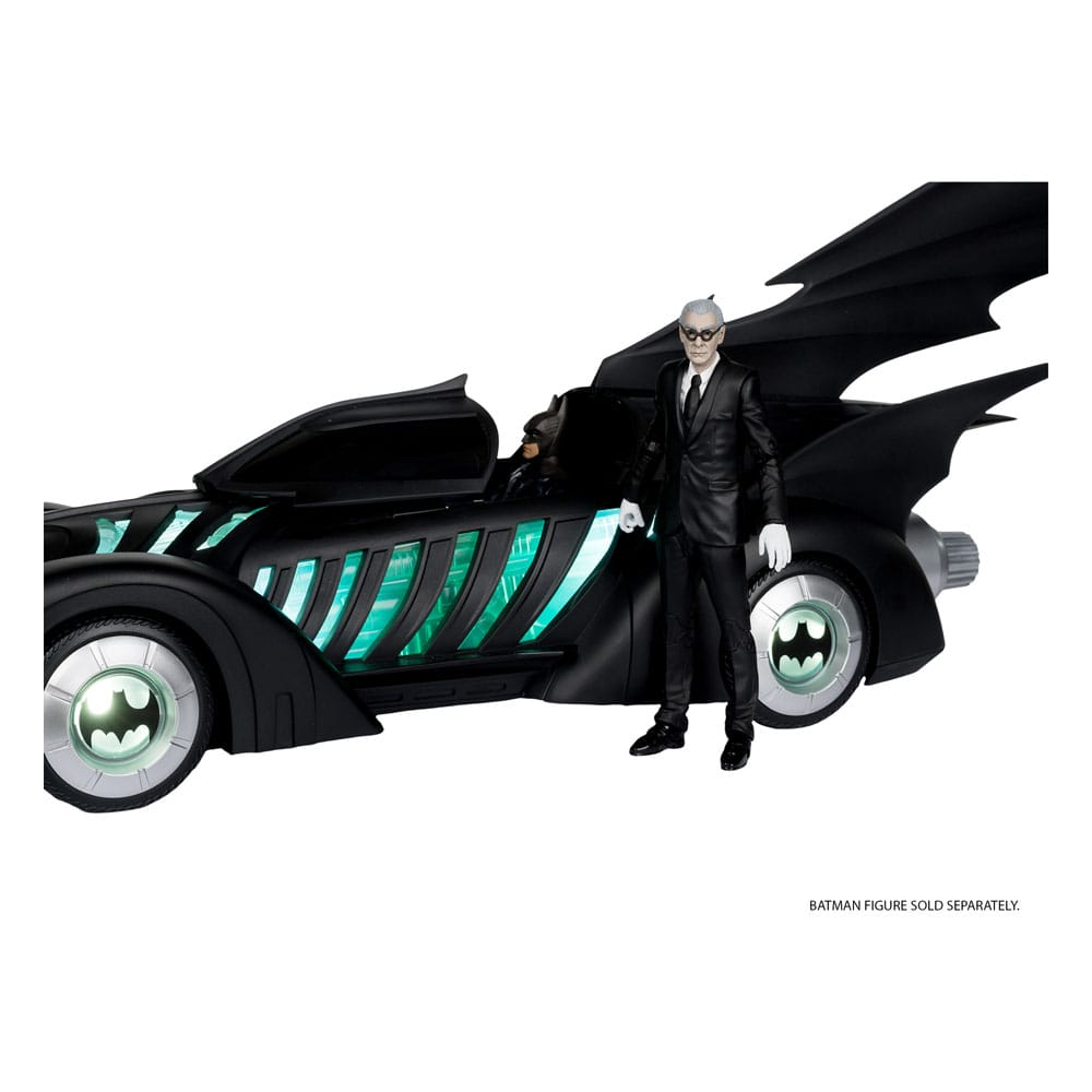 Batman Forever DC Multiverse Actionfigur mit Fahrzeug Alfred Pennyworth & Batmobile (Gold Label) 79 cm - Smalltinytoystore