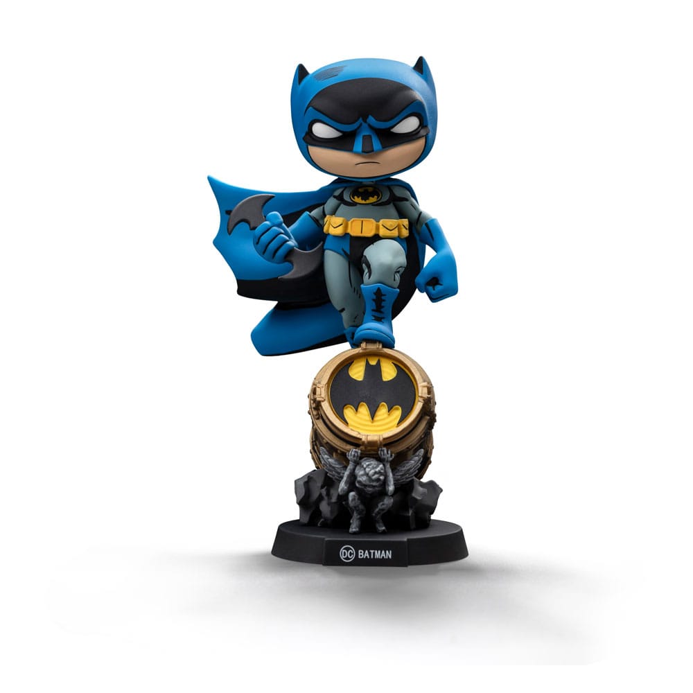 Batman Mini Co. PVC Figur Batman on Bat-Signal (Blue Variant) 19 cm - Smalltinytoystore