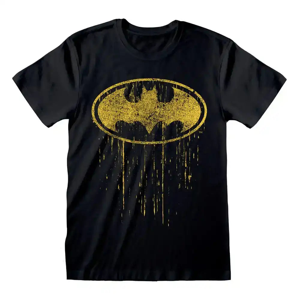 Batman T-Shirt Dripping Symbol Größe XL - Smalltinytoystore