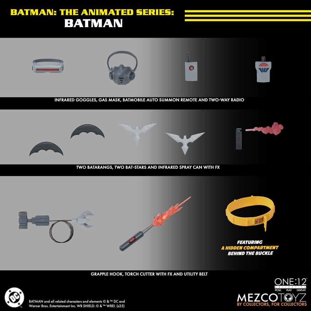 Batman: The Animated Series Actionfigur 1/12 Batman 17 cm - Smalltinytoystore