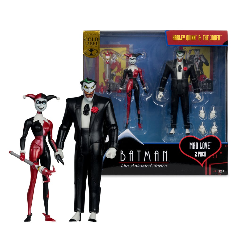 Batman: The Animated Series DC Direct Actionfiguren Harley Quinn & The Joker (Mad Love) (Gold Label) 18 cm - Smalltinytoystore
