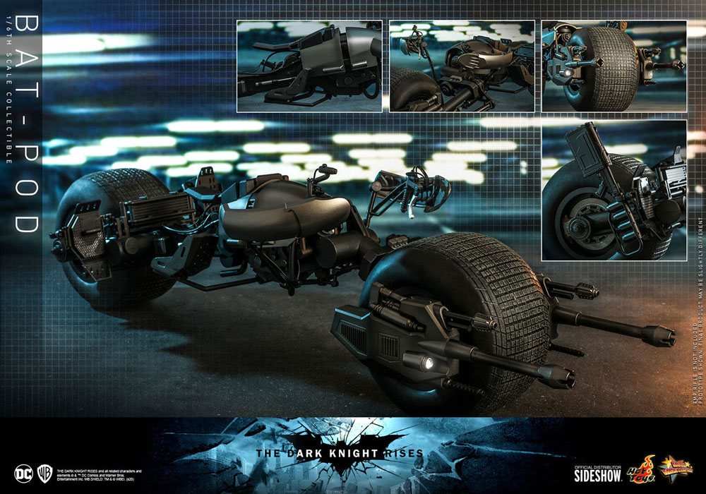 Batman The Dark Knight Rises Movie Masterpiece Fahrzeug 1/6 Bat-Pod 59 cm HOT TOYS - Smalltinytoystore