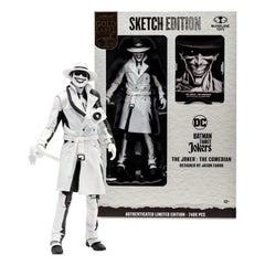 Batman: Three Jokers DC Multiverse Actionfigur The Joker: The Comedian Sketch Edition (Gold Label) 18 cm - Smalltinytoystore