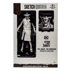 Batman: Three Jokers DC Multiverse Actionfigur The Joker: The Comedian Sketch Edition (Gold Label) 18 cm - Smalltinytoystore