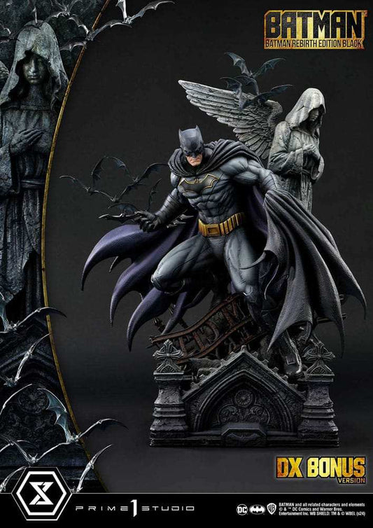 Batman Ultimate Premium Masterline Series Statue 1/4 Batman Rebirth Edition Black Deluxe Bonus Version 71 cm - Smalltinytoystore