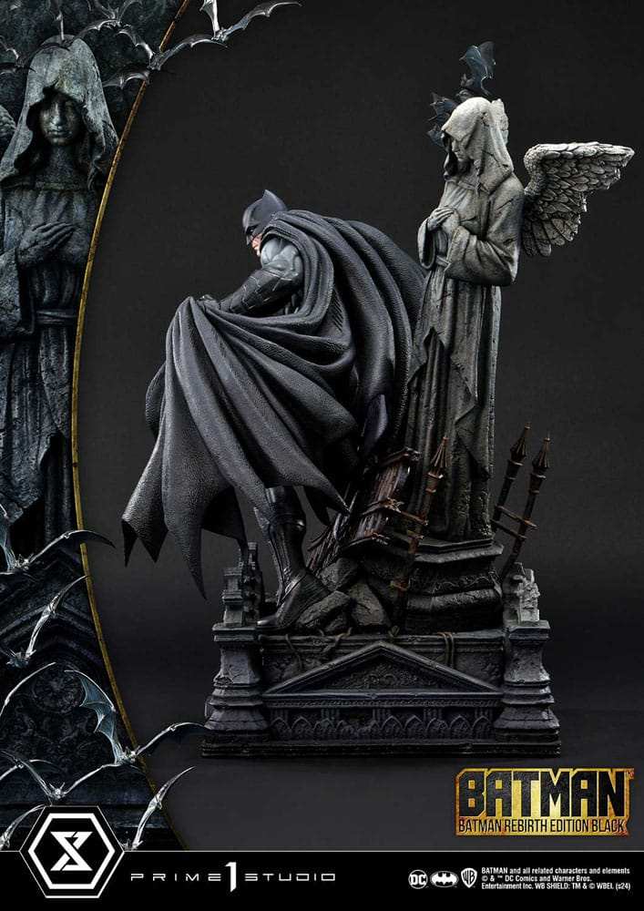 Batman Ultimate Premium Masterline Series Statue 1/4 Batman Rebirth Edition Black Deluxe Version 71 cm - Smalltinytoystore
