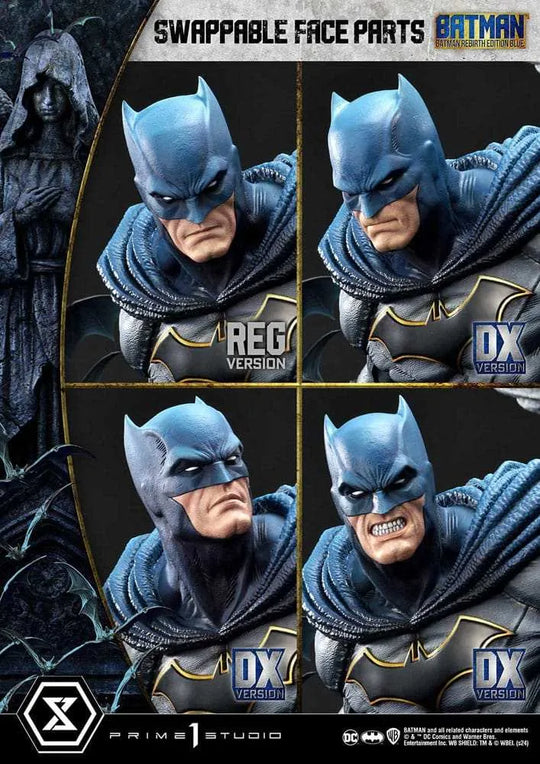 Batman Ultimate Premium Masterline Series Statue 1/4 Batman Rebirth Edition Blue Deluxe Bonus Version 71 cm - Smalltinytoystore