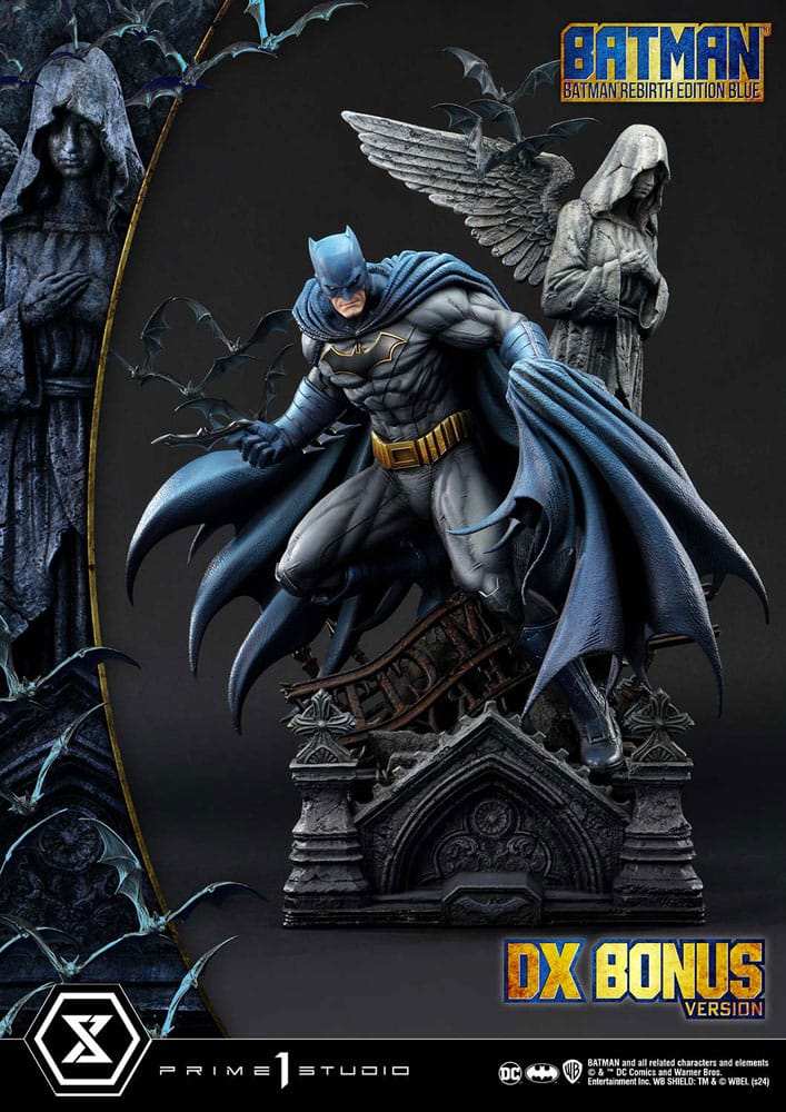 Batman Ultimate Premium Masterline Series Statue 1/4 Batman Rebirth Edition Blue Deluxe Bonus Version 71 cm - Smalltinytoystore