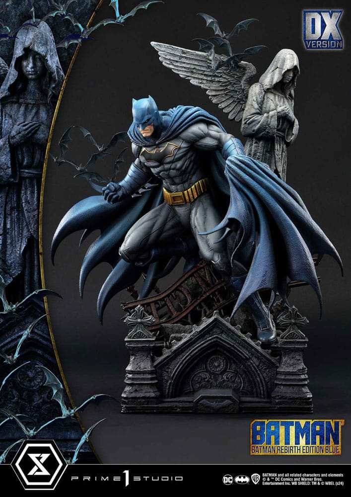 Batman Ultimate Premium Masterline Series Statue 1/4 Batman Rebirth Edition Blue Deluxe Version 71 cm - Smalltinytoystore