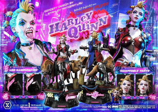 Batman Ultimate Premium Masterline Series Statue Cyberpunk Harley Quinn 60 cm - Smalltinytoystore