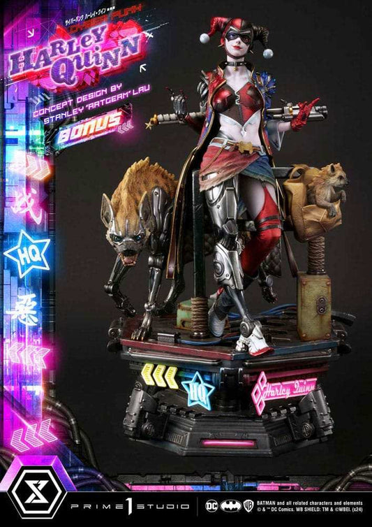 Batman Ultimate Premium Masterline Series Statue Cyberpunk Harley Quinn Deluxe Bonus Version 60 cm - Smalltinytoystore