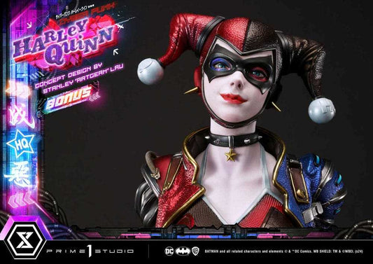 Batman Ultimate Premium Masterline Series Statue Cyberpunk Harley Quinn Deluxe Bonus Version 60 cm - Smalltinytoystore
