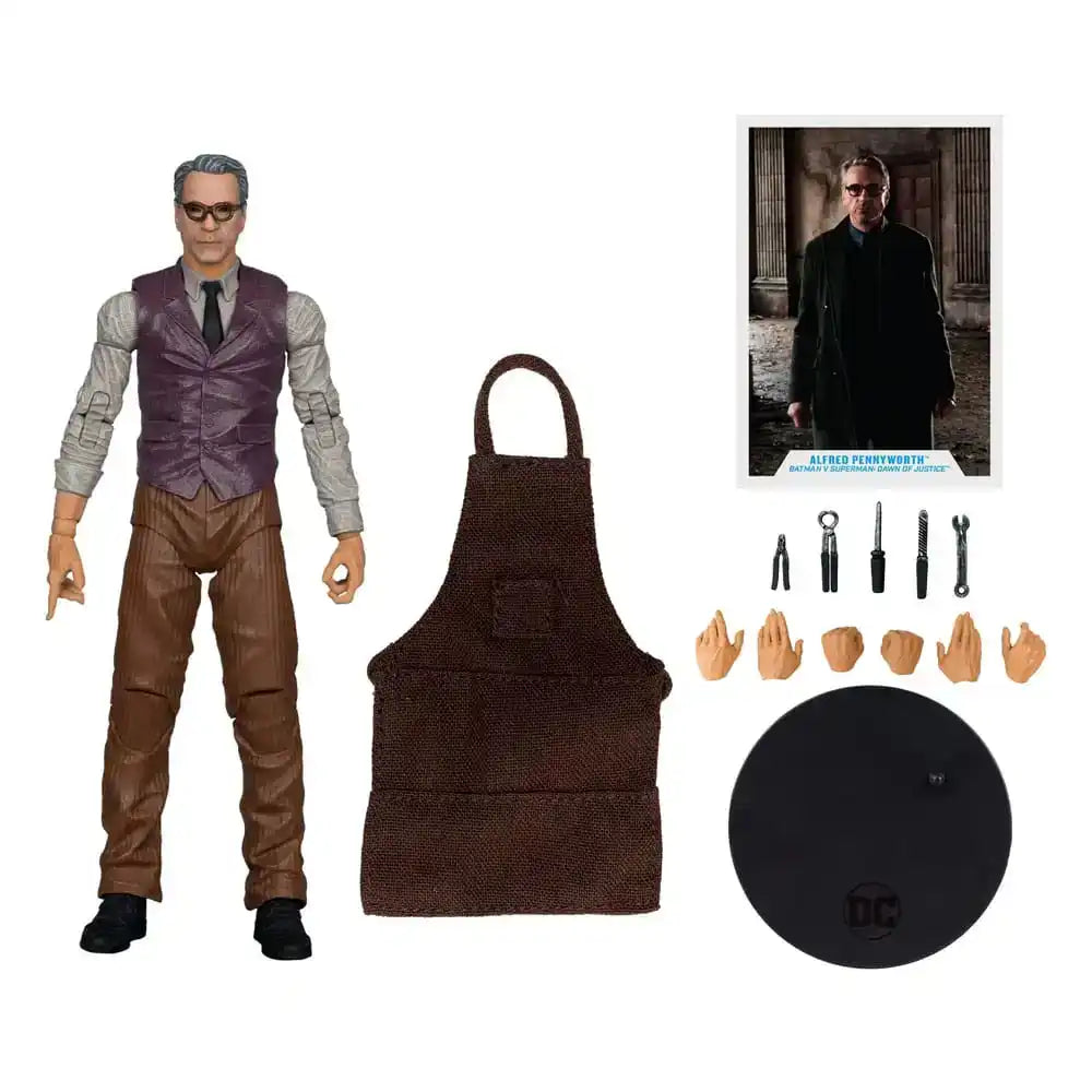 Batman v Superman: Dawn of Justice DC Multiverse Actionfigur Alfred Pennyworth 18 cm - Smalltinytoystore