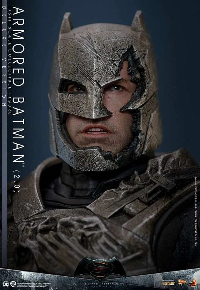 Batman v Superman Dawn of Justice Movie Masterpiece 1/6 Armored Batman 2.0 (Deluxe Version) 33 cm HOT TOYS - Smalltinytoystore