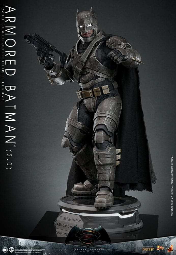 Batman v Superman Dawn of Justice Movie Masterpiece 1/6 Armored Batman 2.0 HOT TOYS - Smalltinytoystore