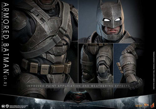 Batman v Superman Dawn of Justice Movie Masterpiece 1/6 Armored Batman 2.0 HOT TOYS - Smalltinytoystore