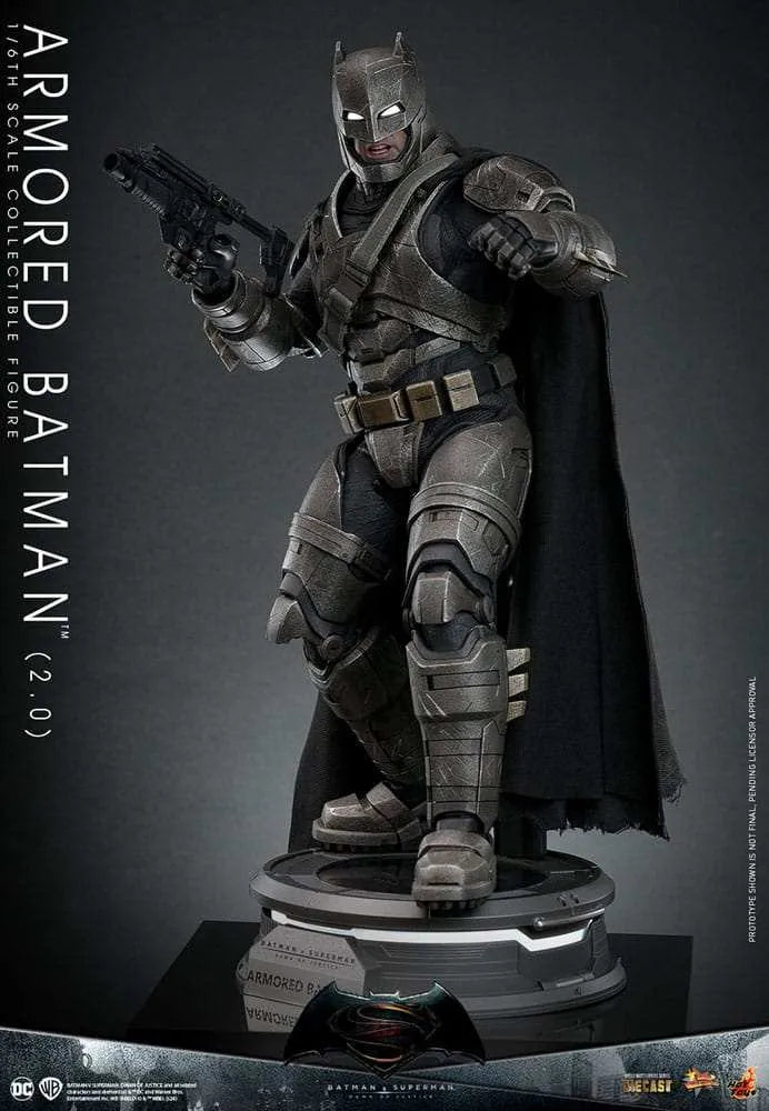 Batman v Superman Dawn of Justice Movie Masterpiece 1/6 Armored Batman 2.0 HOT TOYS - Smalltinytoystore