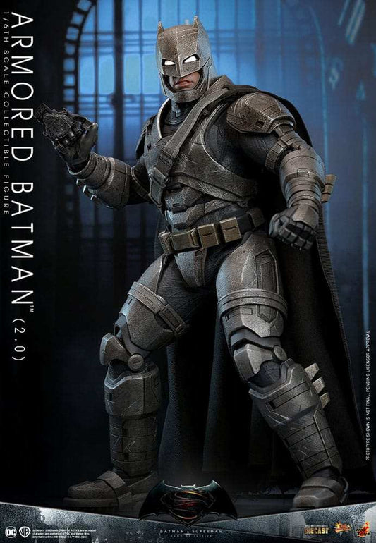 Batman v Superman Dawn of Justice Movie Masterpiece 1/6 Armored Batman 2.0 HOT TOYS - Smalltinytoystore