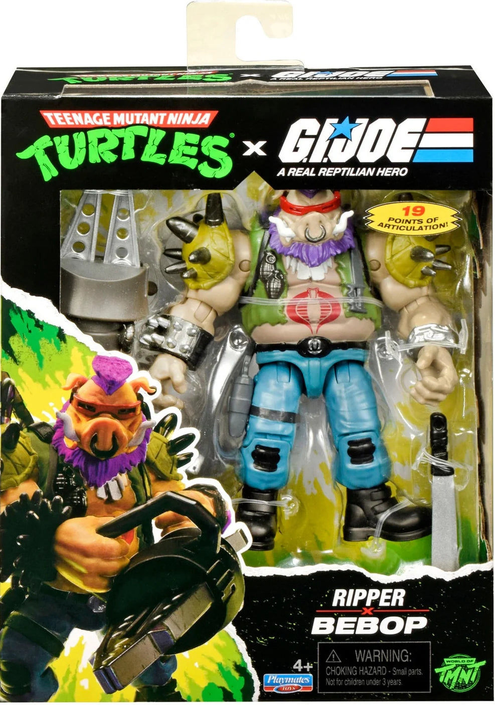 Teenage Mutant Ninja Turtles x G.I. Joe Crossover Classics Actionfigur Bebop x Dreadnok Ripper 12 cm