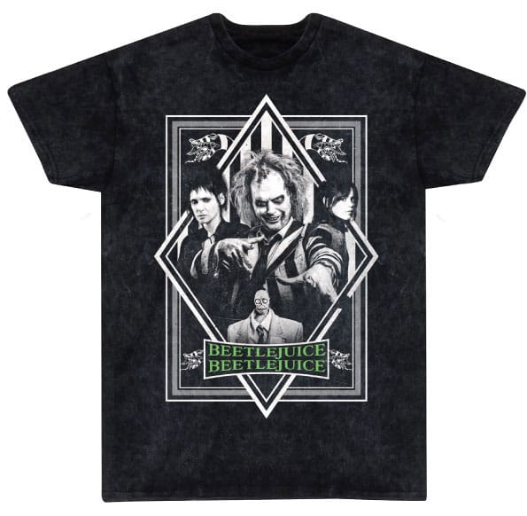 Beetlejuice 2 T-Shirt Poster Snow Wash Größe M - Smalltinytoystore