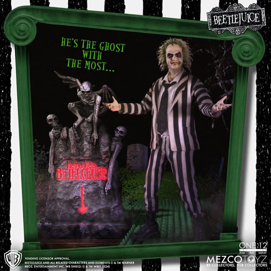 Beetlejuice Actionfigur 1/12 Beetlejuice Deluxe Edition 18 cm - Smalltinytoystore