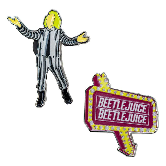Beetlejuice Ansteck-Pins 2er-Pack Beetlejuice - Smalltinytoystore