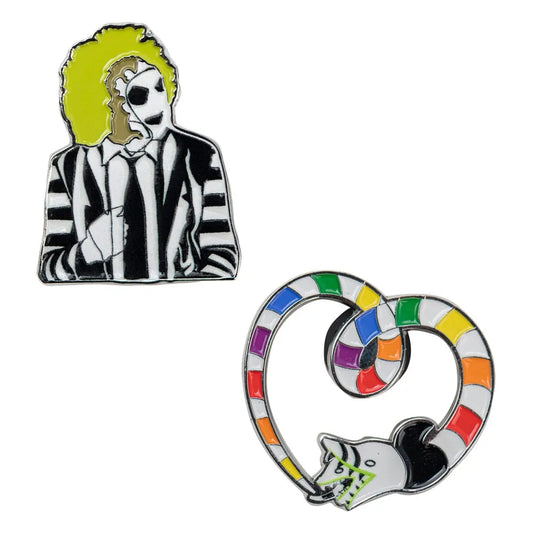 Beetlejuice Ansteck-Pins 2er-Pack Sandworm - Smalltinytoystore