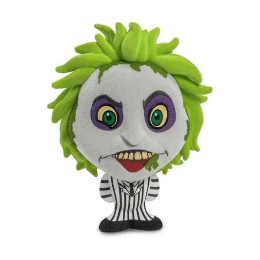 Beetlejuice Beetlejuice Bhunny Flocked Vinyl Figur Beetlejuice Striped Suit 10 cm - Smalltinytoystore
