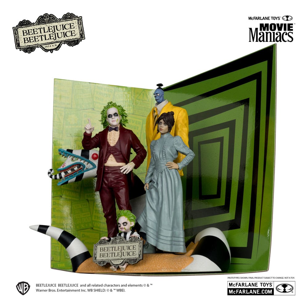 Beetlejuice Beetlejuice Movie Maniacs PVC Statuen 4er-Pack 15 cm - Smalltinytoystore