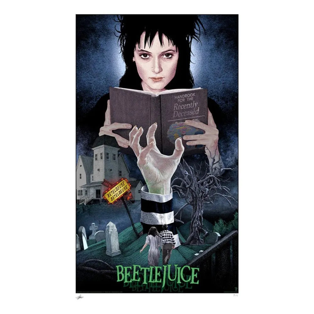 Beetlejuice Kunstdruck Beetlejuice, Beetlejuice, Beetlejuice! 41 x 61 cm - ungerahmt - Smalltinytoystore
