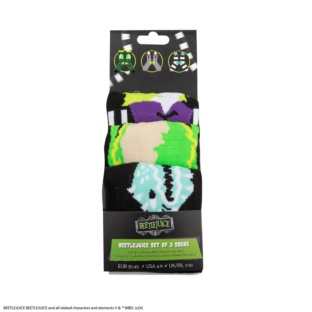Beetlejuice Socken 3er-Pack - Smalltinytoystore