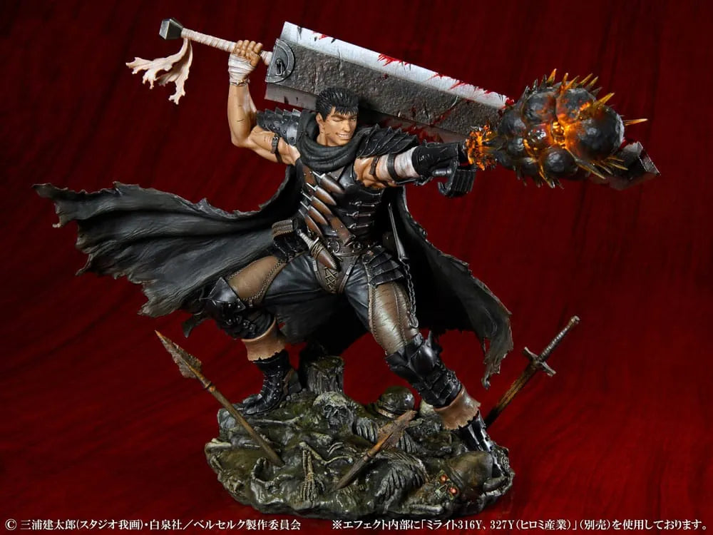 Berserk PVC Statue 1/7 Guts Black Swordsman Ver. 26 cm - Smalltinytoystore