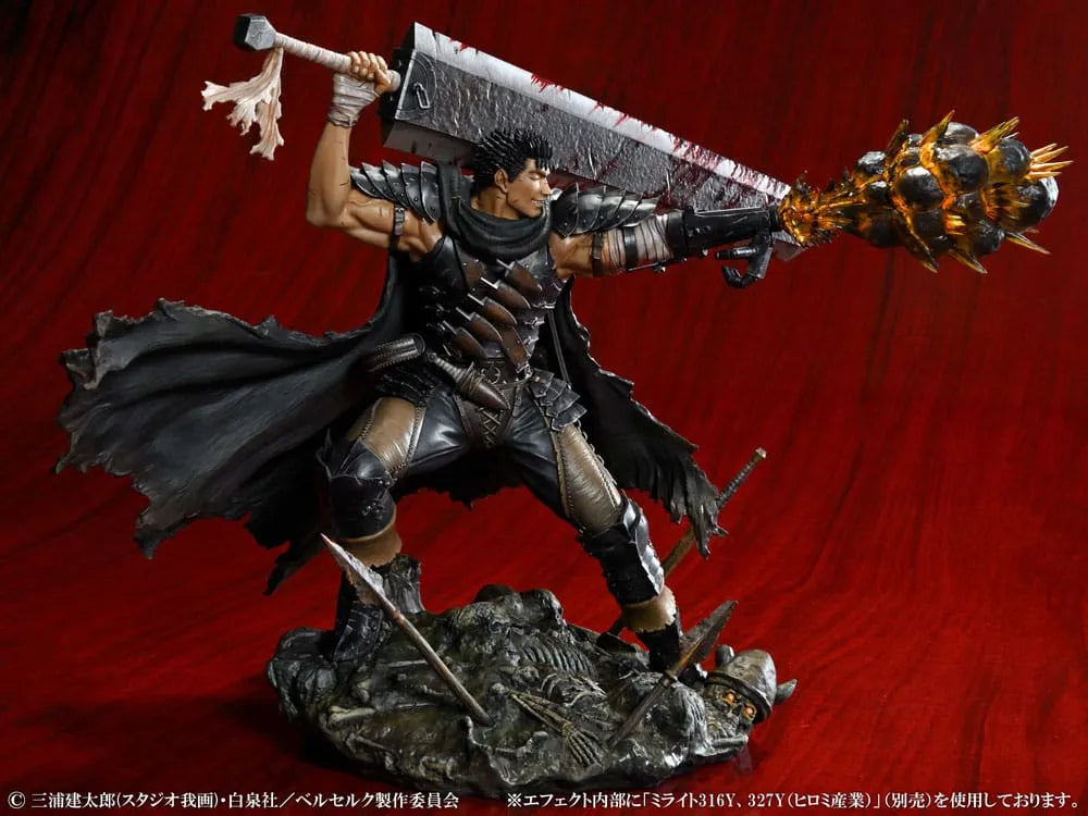 Berserk PVC Statue 1/7 Guts Black Swordsman Ver. 26 cm - Smalltinytoystore