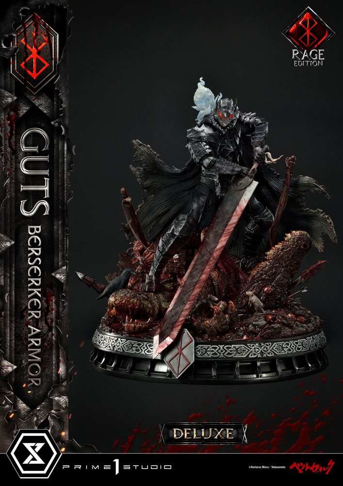 Berserk Statue 1/4 Guts Berserker Armor Rage Edition Deluxe Version 67 cm - Smalltinytoystore
