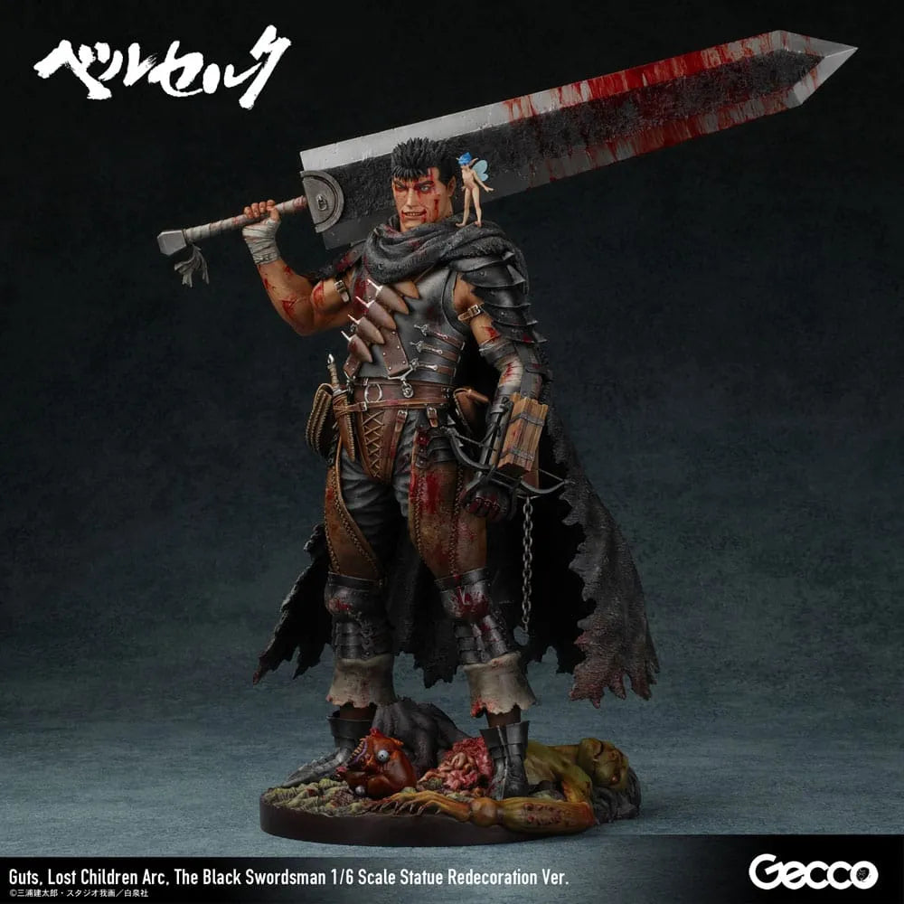 Berserk Statue 1/6 Guts Lost Children Arc The Black Swordsman Redecoration Ver. 38 cm - Smalltinytoystore