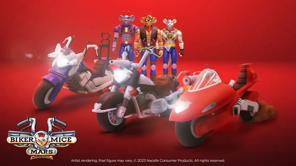 Biker Mice From Mars Fahrzeuge 23 - 25 cm Sortiment (6) - Smalltinytoystore