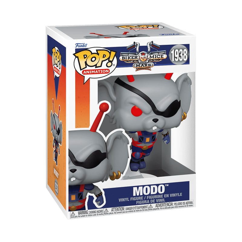 Biker Mice From Mars Pop! Animation Vinyl Figur Modo 9 cm - Smalltinytoystore
