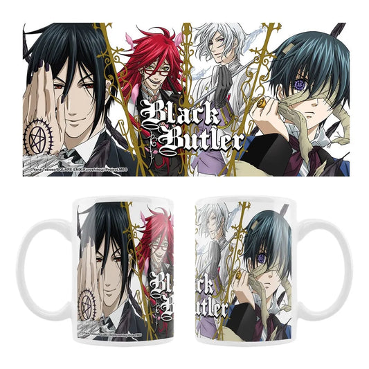 Black Butler Keramiktasse Sebastian, Grell, Ash, Ciel - Smalltinytoystore