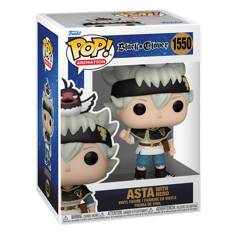 Black Clover POP! Animation Vinyl Figur Asta w/Nero 9 cm - Smalltinytoystore